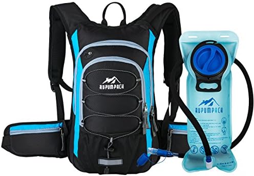 RUPUMPACK Insulated Hydration Backpack Pack with BPA Free 2L Water Bladder - Keeps Liquid Cool up to 4 Hours, Prefect Outdoor Gear for Hiking, Running, Cycling, Camping, Skiing, 15L