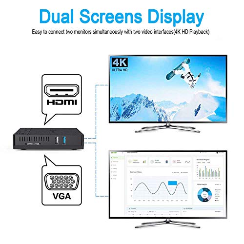 Beelink BT4 Mini PC Intel Atom Z8500 Windows 10 Mini Computer, 4GB DDR3L 64GB eMMC,Support 4K HD 30Hz,2.4/5G WiFi AC,Gigabit Ethernet, BT 4.0 (Beelink BT4 4GB/64GB)