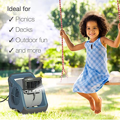 Lasko 7054 Misto Outdoor Misting Blower Fan Features Cooling Misters