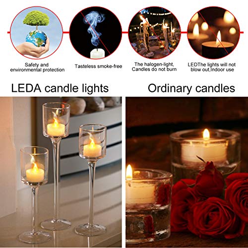 image for SHYMERY Flameless LED Tea Light Candles,25pcs Realistic and Bright Fli