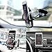 LESHP Car Mount Holder 3-in-1 Air Vent Cell Phone Holder Cradle Dashboard Windshield Universal for iPhone 7, 6, 6S, Samsung