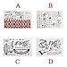 Waterproof Halloween Full Body Joker Stickers Decal Cosplay Party Temporary Tattoos, A+B+C+D
