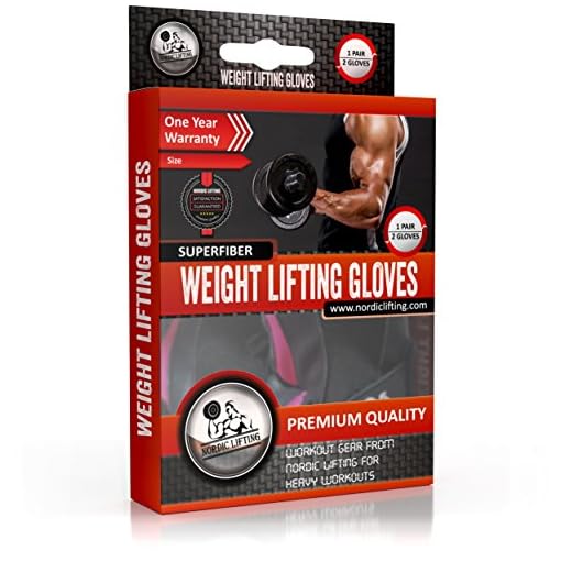 Nordic Lifting Weight Lifting Gloves for Women - Sports & Fitness, Gym and Cross Training (Pink, XS) - Image 8