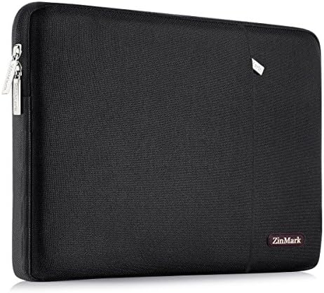 ZinMark Laptop Sleeve Case 11.6-12.9 Inch, Compatible MacBook Air 11.6-Inch, New MacBook Pro 13 inch A1706/A1708, iPad Pro 12.9", Spill-Resistant Protective Sleeve(12.8 x 9.25 in) Black