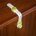 Digit Child Safety Locks by Kids-Guard, Adjustable, for Smart Kids, Baby Protection Cabinet Strap Latch, 3M Adhesive, Innovative Design For Cupboards, Drawers, Fridge,Toilet Seat(Green 2 pack)