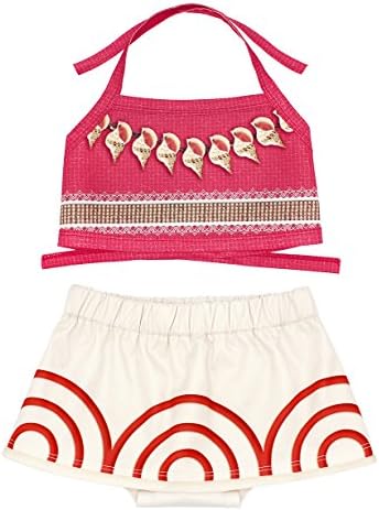 Girls Princess Moana Adventure Bathing Suit Tankini Swimsuit Swimwear 2t(1-2years)