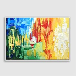 Framed Canvas Wall Art for Living Room, Bedroom Abstract Impression Canvas Prints for Home Decoration Ready to Hanging - 16x24 inches
