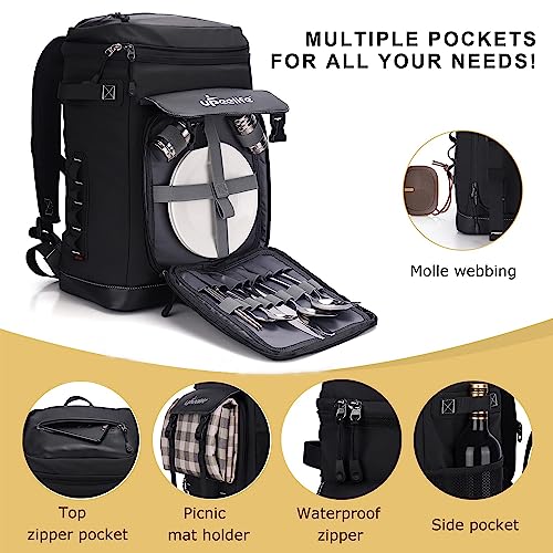 Upeelife Mochila Nevera Isotermica, 30L Grande Mochila Nevera Portatil Impermeable, Bolsa Picnic Termica Prueba de Fugas