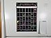 Extra Large Monthly Black Fluorescent Magnetic Dry Erase Calendar 12