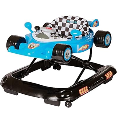 Dream On Me Victory Lane Baby Activity Walker, Blue with BONUS Hypoallergenic, Unscented Baby Wipes, 128 Count