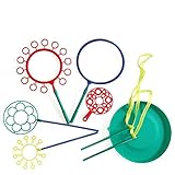 AWESOME FUN GIANT BUBBLE WAND ASSORTMENT(7 PIECE SET) For Creating Especially GIANT BUBBLES, Kids Love Them Very Much.