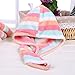AuroTrends Microfiber Hair Turban,Hair Towel Wrap Turban- Super Absorbent,Unique Design,Rainbow(1 Pack)