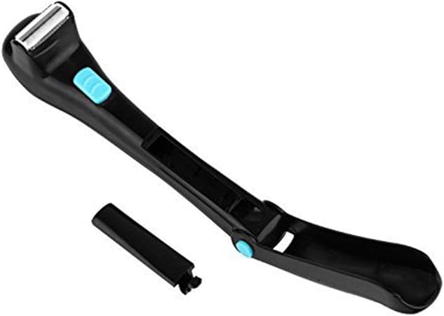 Hommes Rasoir Electrique For Le Dos Poignee Courbee Facile A Utiliser For Un Rasage De Pres Sans Douleur Sec Ou Humide Noir Tondeuse Amazon Fr Cuisine Maison