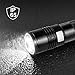 Ustellar Rechargeable 1000 Lumens CREE LED Flashlight, IP65 Waterproof, Zoomable Aluminum Tactical Flashlight, 5 Modes Super Bright Torch for Camping, Hiking, Battery and USB Cable Included