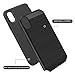 BUOCEANS sqsd-IPXC Brushed Armor Series Shock Absorption Protective TPU PC Combo Warrior Phone Case, Scratch Resistant Technology Case Cover for iPhone X - Black