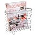 InterDesign Forma Newspaper and Magazine Rack for Bathroom, Office, Den - Brushed Stainless