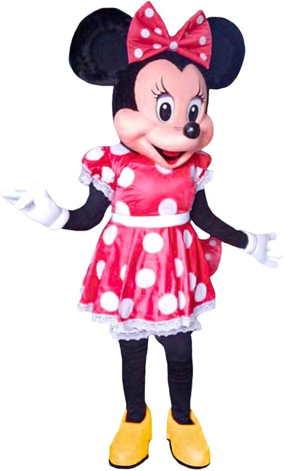 Minnie Mouse Red Dress Mascot Costume Party Character Birthday