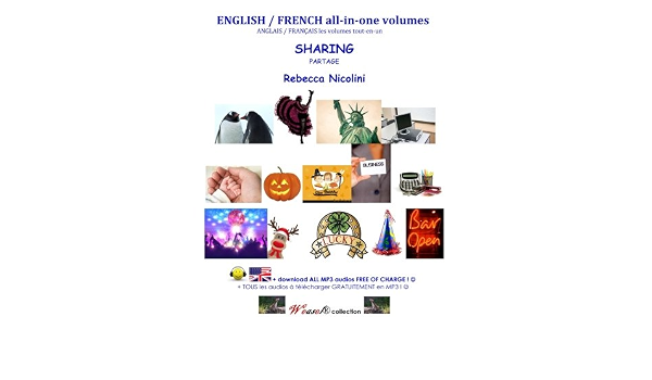 amazon com english french sharing all in one volume black white version weasel volume 1 9781505777482 nicolini rebecca books amazon com
