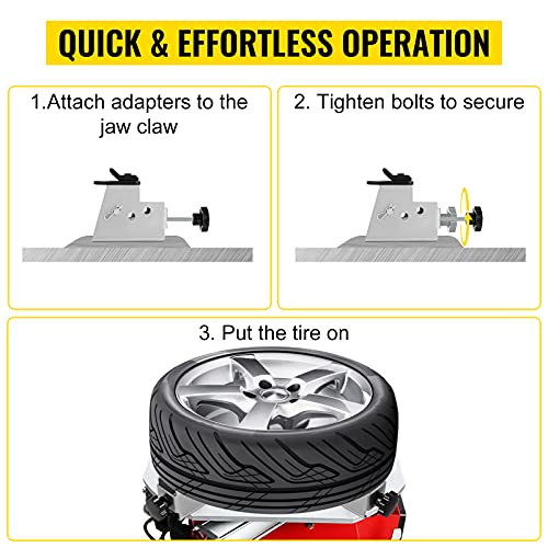 VEVOR Tire Changer Adapter, 4pcs ATV Motorcycle Adapter, Metal
