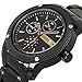 Mens Quartz Watch Stainless Steel Strap Army Auto Date Calendar Wristwatch Black
