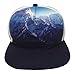 45 Supply Co. Classic Trucker Hat Mesh Back Flat Visor (Everest Design: Blue, White)