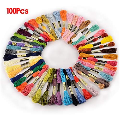 Cotton Thread - 100 Skeins Stranded Deal Cxc Cotton Thread - Number Pink Eyebrows Bulk Epilator Navy Cardboard Jewellery Colors Brown Cotton Coats Cones Grey Machine Connecting Threading G