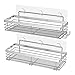 Orimade Shower Caddy with 5 Hooks Organizer for Hanging Razor and Sponge Bathroom Basket Adhesive Shower Shelf Storage Kitchen Rack Wall Mounted No Drilling Rustproof Stainless Steel - 2 Pack