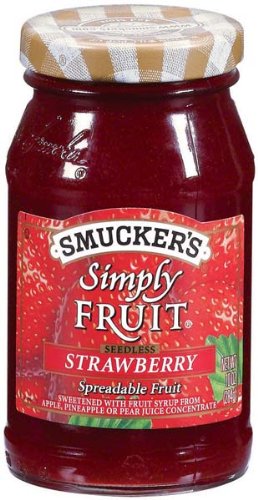 Smucker's simply Fruit spreadable Fruit seedless strawberry (051500025710)