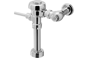 Sloan Regal 111 Exposed Manual Water Closet Flushometer, 1.6 GPF Manual Flush Valve - Single Flush, Fixture Connection Top Spud, Diaphragm Valve, Polished Chrome Finish, 3080053