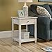 Sauder Edge Water Side Table, Chalked Chestnut finish