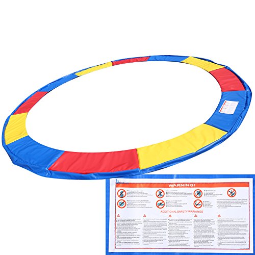 Bluefringe Replacement Trampoline Safety Pad Spring Cover Surround PVC Pad Foam Spring Blue or Colorful Cover Padding Pads Fit 10FT 12FT 14FT 15FT - Thumbnail 3