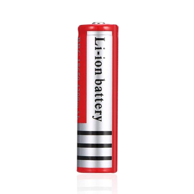 18650 Rechargeable Battery, 4200mAh Capacity 3.7V Li-ion Red Shell Battery, for LED Torch Flashlights Torch High-Capacity
