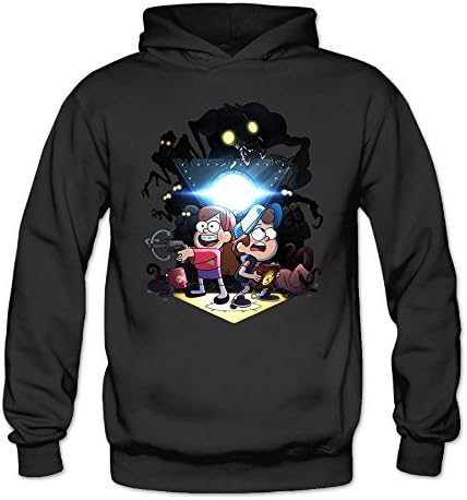 MayDay Funny Gravity Movie Falls Women's Long Sleeve Hoodie L Black
