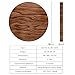 YOGEE Wireless Charger Walnut Wood Handcraft Wooden Base Qi Fast Charging Pad for Samsung Galaxy Note8 S8 S8 Plus S7 S7 Edge, Standard Charge for iPhone 8 8 Plus X and Qi Enabled Devices