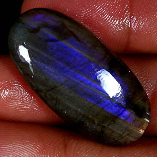 Qualitygems 41.00Cts 100% Natural Multi Purple Power Labradorite Oval CABOCHON AAA Gemstones