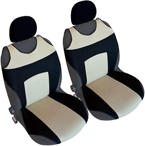 Akhan Csc 303 1 Pair Seat Cover Seat Cushion Black Beige Amazon De Auto
