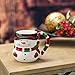 Transpac Imports, Inc. Friendly Snowman Striped Scarf 12 Ounce Ceramic Dolomite Christmas Coffee Mug, White
