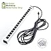 Digital Energy 16-Outlet Workshop Metal Power Strip with 25 Ft Long Extension Cord, Aluminum Alloy