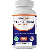 Vitamatic Pregnenolone 100 mg per Serving – 240 Tablets – Non-GMO, Gluten Free, Formulated by Healthcare Professionals – Made in USA