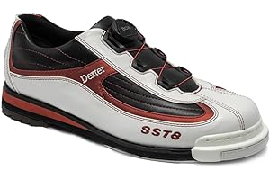 BOWLINGBALL Dexter Mens SST 8 Pro BOA LE - White/Black/Red - Only SST 8 w/BOA Lacing Technology - Exclusive Color and Upper Design