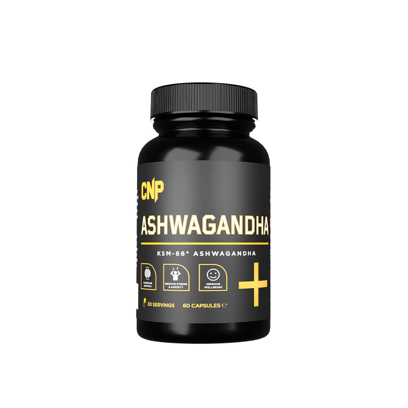 CNP Professional Ashwagandha – Stress & Anxiety Relief, Boosts Energy & Performance, Supports Recovery, Blood Pressure, Memory, Cognitive Function & Inflammation – 60 Vegan Capsules