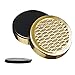 Cigar Humidifier - for Tobacco Moisturizing and Increased Humidity,Round and PVC Material, Gold Tone