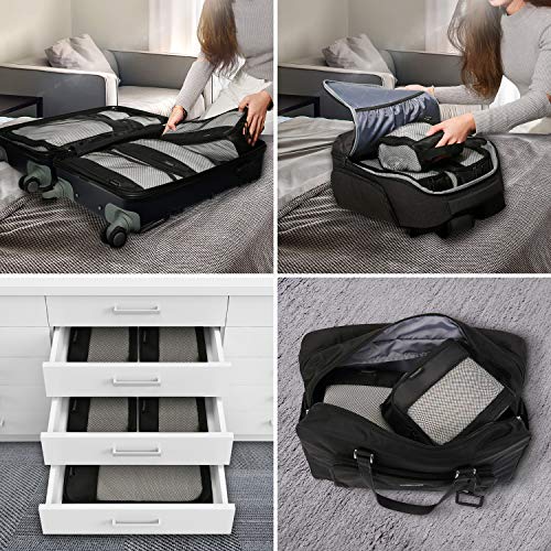 BAGSMART Packing Cubes 7 Pcs Travel Packing Organizer with Shoe Bag Fit