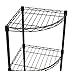 Internet's Best 3-Tier Corner Wire Shelving | Black | Heavy Duty Shelf | Adjustable Rack Unit