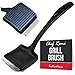 Kandu Kitchen Grill Brush and Scraper - Long 14 Inch Handle, Sharp Stainless Steel Scraper Blade, Strong BBQ Wire Bristles - Makes A Great Gift for All Grill Types
