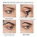 True + Luscious Brow Definer Pencil - Pomade & Powder Combo With Organic Castor Oil - Fills, Shapes Eyebrows - Waterproof - Cool Brunette