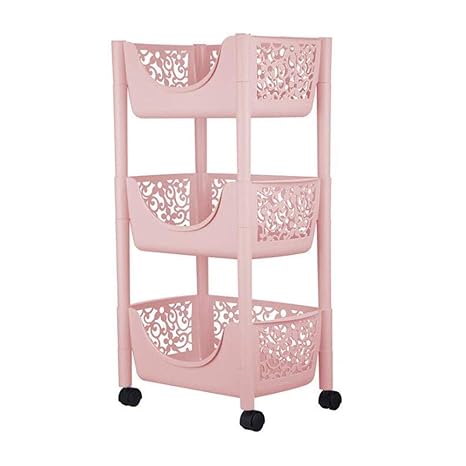 Amazon Com Asdf Kitchen Organiser Storage Rack Plastic Floor