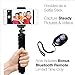 DAISEN Octopus Style Portable and adjustable Tripod Stand Holder for iPhone, Cellphone ,Camera with Universal Clip and Remote (Black)
