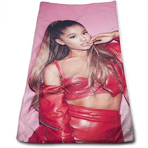 MyLoire Ariana Grande Polyester Velvet Bath Face Towels 12" X 28"