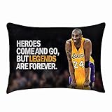 Los Angeles Lakers Kobe Bryant Pillowcase Twin Sides Custom Cushion Cover Size 20x30 Inch